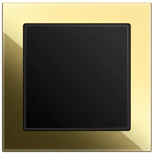 Busch-Jaeger Art Linear glas zwart/goud