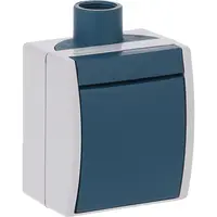 Busch-Jaeger 2-polige schakelaar opbouw Ocean IP44 grijs/blauw (2601/6 W/TT-53)