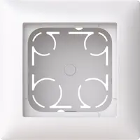 Busch-Jaeger opbouwbak 1-voudig inclusief afdekraam Balance SI wit glans (1711-914)
