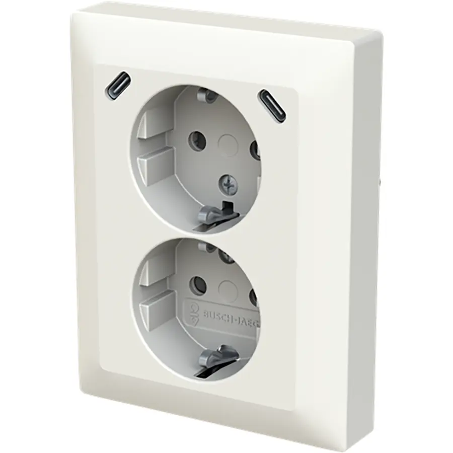 Busch-Jaeger wcd ra dubbel kv + usb-c/c inb (202EUJRB2USBC-914)