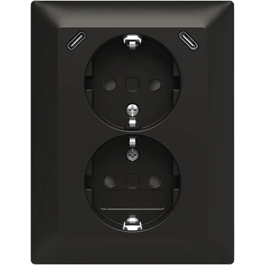 Busch-Jaeger wcd ra dubbel kv + usb-c/c inb (202EUJRB2USBC-915)