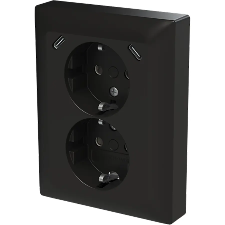 Busch-Jaeger wcd ra dubbel kv + usb-c/c inb (202EUJRB2USBC-915)
