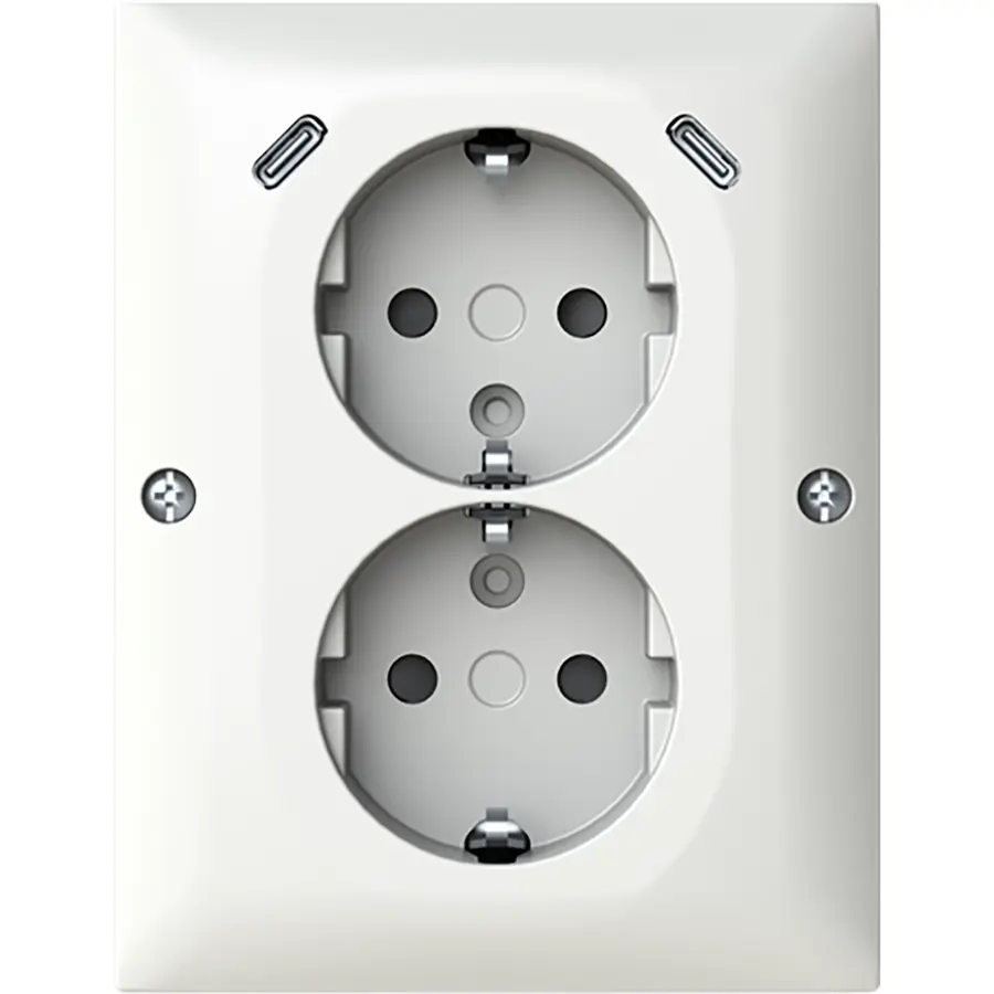 Busch-Jaeger wcd ra dubbel kv + usb-c/c hoe (202EAPJRB2USBC-914)
