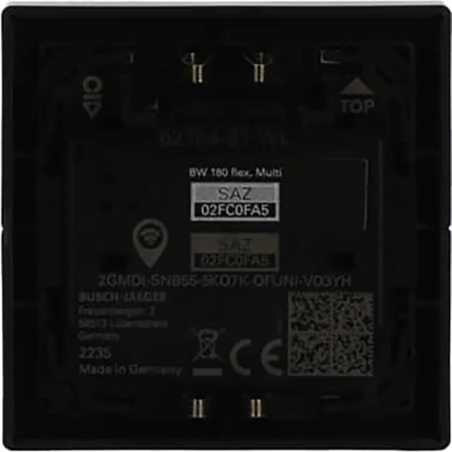 Busch-Jaeger opzetstuk wachter 180 flex comfort-sensor met multilens draadloos Future Linear antraciet glans (62764-81-WL)