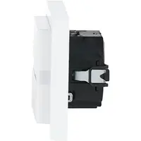 Busch-Jaeger comfortschakelaar flex compleet met relaissokkel Future Linear studiowit glans (64765 UJ-84)