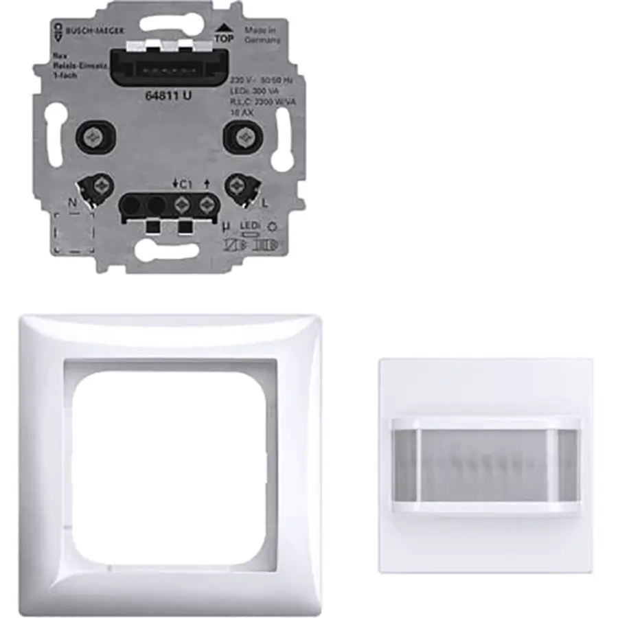 Busch-Jaeger bewegingsmelder met comfort-sensor en selectlens compleet Balance SI (64762 UJ-914)