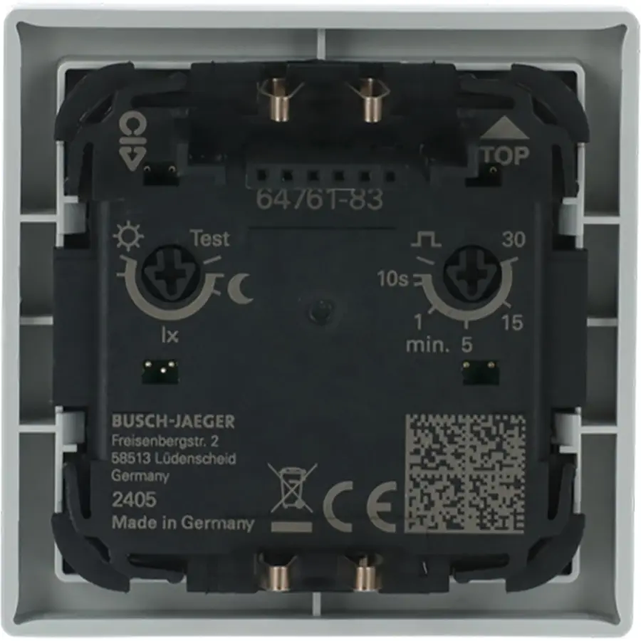 Busch-Jaeger bewegingsmelder-opzetstuk Wächter 180 flex basic-sensor met selectlens Future Linear aluzilver (64761-83)