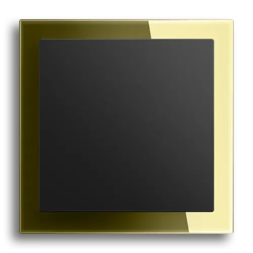 Busch-Jaeger Art Linear glas zwart/goud Busch-Jaeger Art Linear glas zwart/goud