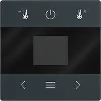 Busch-Jaeger centraalplaat voor kamerthermostaat met display en Bluetooth Future Linear antraciet glans (1794 MDRT-81)