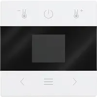 Busch-Jaeger centraalplaat voor kamerthermostaat met display en Bluetooth Future Linear studiowit glans (1794 MDRT-84)