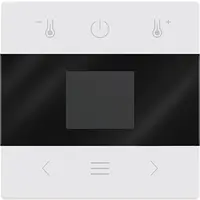Busch-Jaeger centraalplaat voor kamerthermostaat met display en Bluetooth Future Linear studiowit mat (1794 MDRT-884)