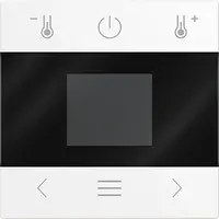 Busch-Jaeger centraalplaat voor kamerthermostaat met display en Bluetooth Balance SI wit glans (1794 MDRT-914)