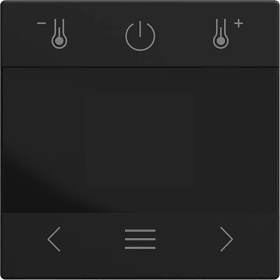 Busch-Jaeger centraalplaat voor kamerthermostaat met display en Bluetooth Balance SI zwart mat (1794 MDRT-915)