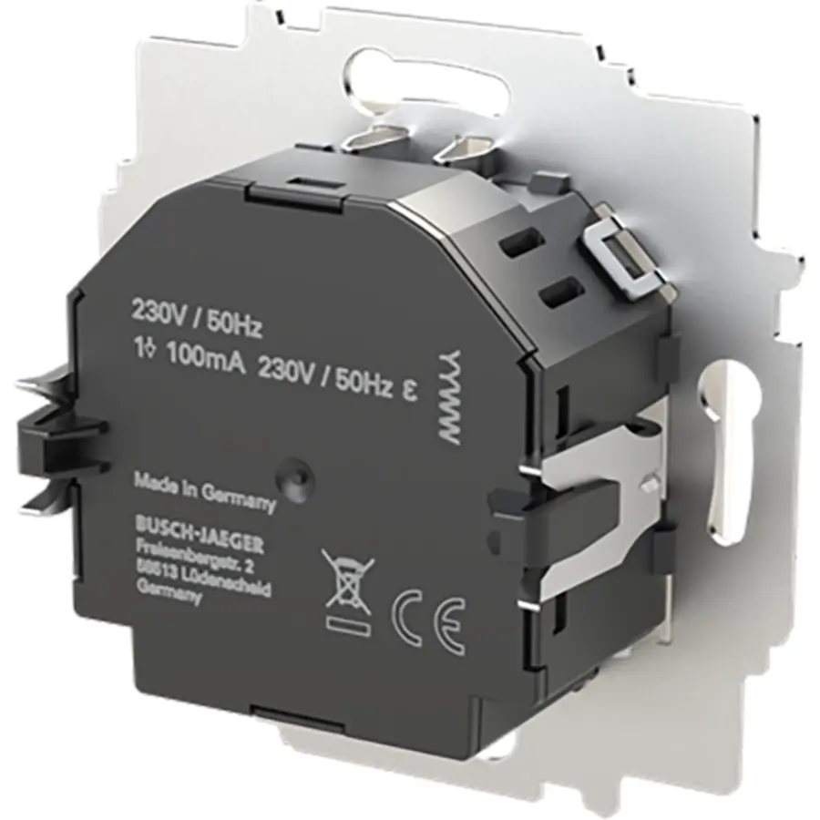Busch-Jaeger ruimtethermostaat met elektronische uitgang display en Bluetooth 230V (1094 USITA-BT)