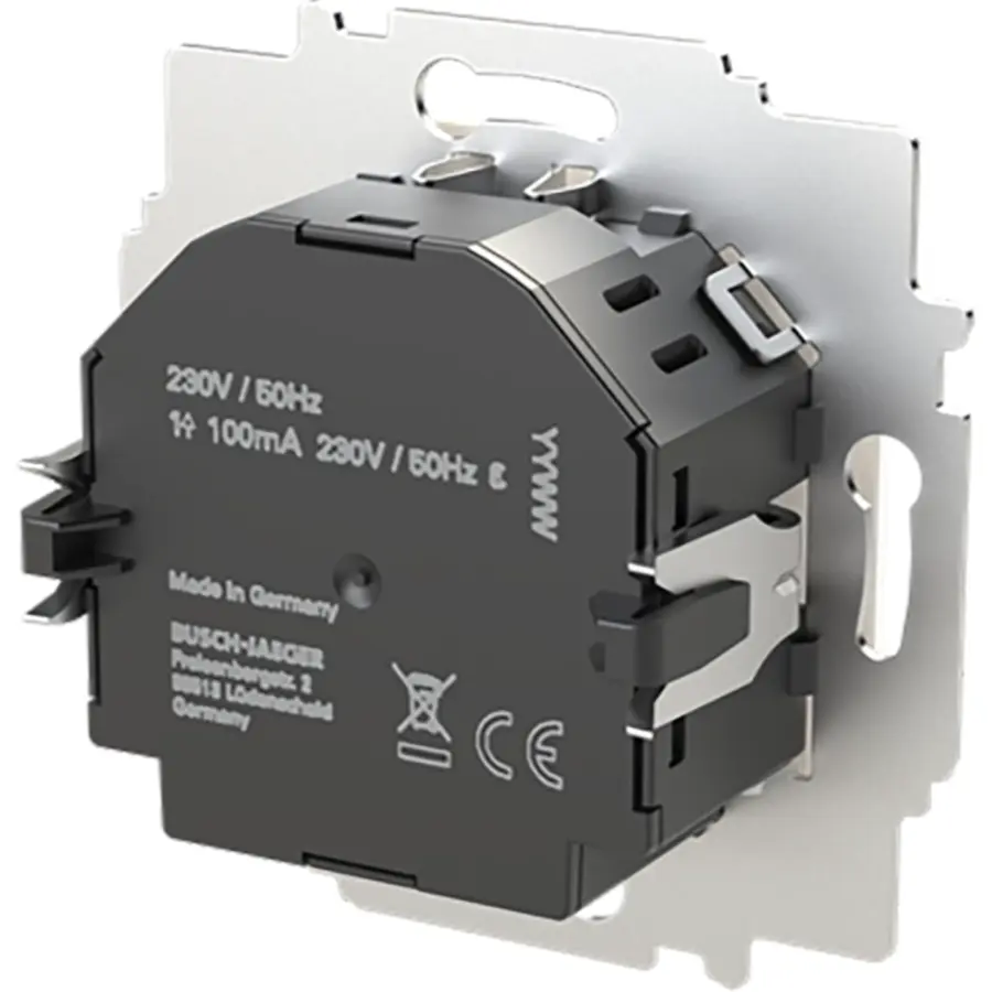 Busch-Jaeger ruimtethermostaat met elektronische uitgang display Bluetooth en free@home wireless 230V (62843 U-WL)