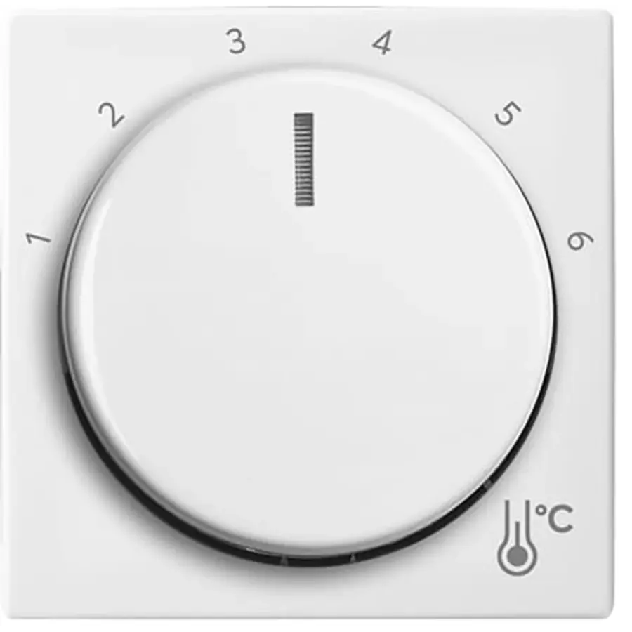 Busch-Jaeger draaiknop voor kamerthermostaat 1094/1097U Balance SI wit glans (1794 R-914)
