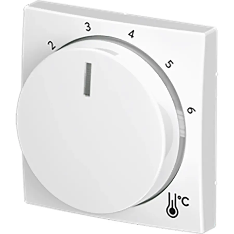 Busch-Jaeger draaiknop voor kamerthermostaat 1094/1097U Balance SI wit glans (1794 R-914)