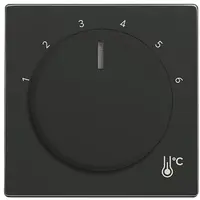 Busch-Jaeger draaiknop voor kamerthermostaat 1094/1097U Future Linear antraciet glans (1794 R-81)