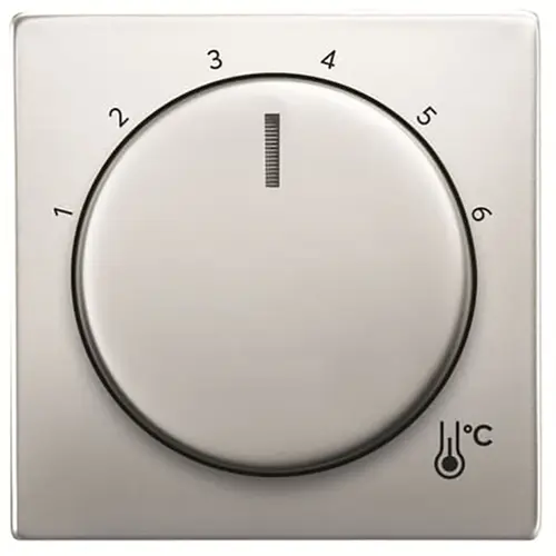 Busch-Jaeger draaiknop voor kamerthermostaat 1094/1097U Pure Stainless Steel (1794 R-866) Busch-Jaeger draaiknop voor kamerthermostaat 1094/1097U Pure Stainless Steel (1794 R-866)