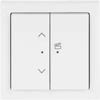 Busch-Jaeger jaloeziesokkel flex 1-voudig complete set met bedieningselement draadloos Future Linear studiowit glans (62731/UJ-84-WL)