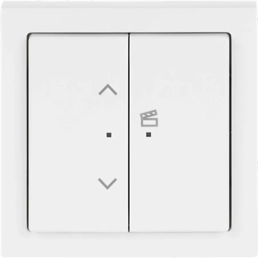 Busch-Jaeger jaloeziesokkel flex 1-voudig complete set met bedieningselement draadloos Future Linear studiowit glans (62731/UJ-84-WL)