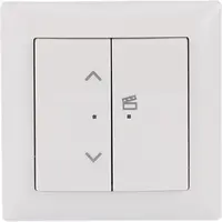 Busch-Jaeger jaloeziesokkel flex 1-voudig complete set met bedieningselement draadloos Balance SI wit glans (62731/UJ-914-WL)