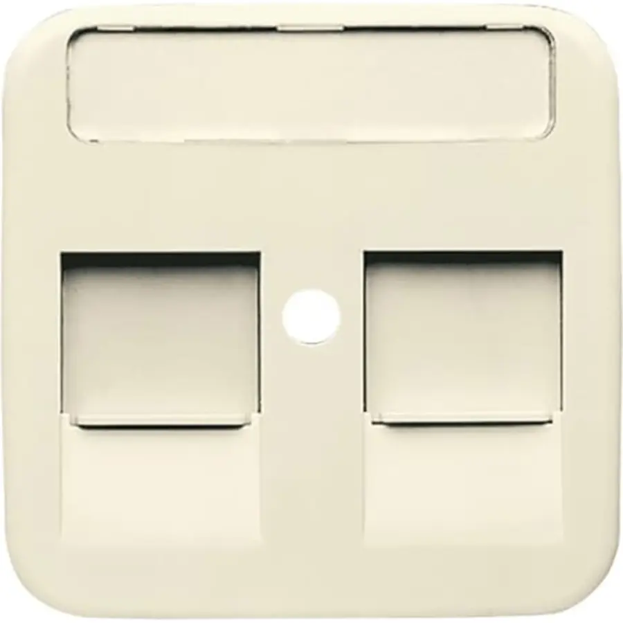 Busch-Jaeger centraalplaat modular jack 2-voudig Standaard SI (1800-212)
