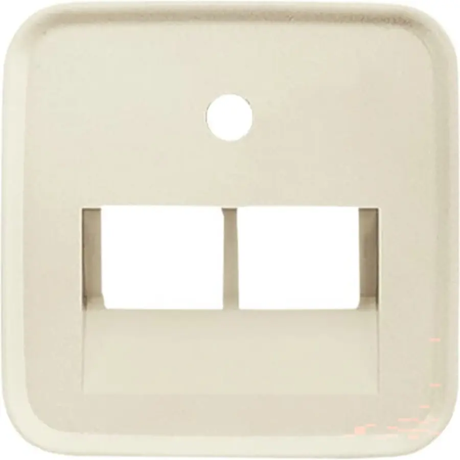 Busch-Jaeger centraalplaat RJ45 wandcontactdoos 2-voudig Standaard SI (1803-02-212)