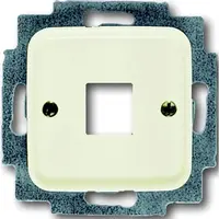 Busch-Jaeger centraalplaat + draagring 1x modular jack Standaard SI (2561-212)