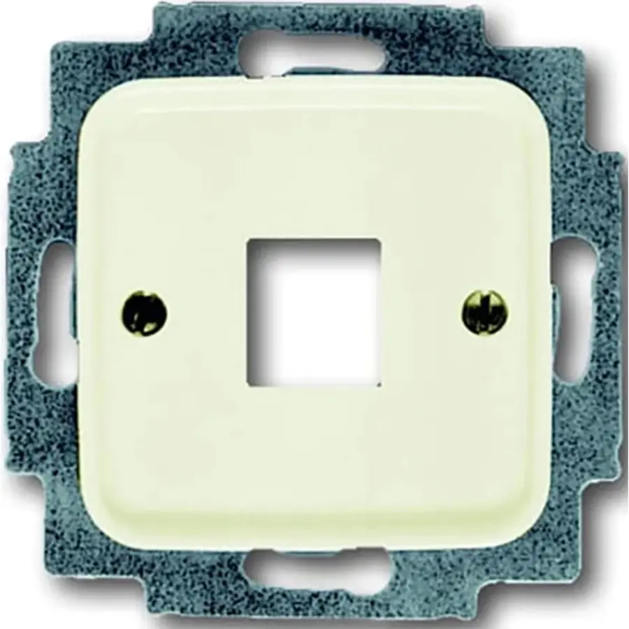 Busch-Jaeger centraalplaat + draagring 1x modular jack Standaard SI (2561-212)