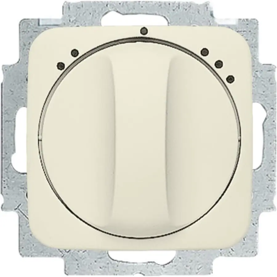 Busch-Jaeger driestandenschakelaar met binnenwerk en knop Standaard SI creme (2711 UCDRL-212)