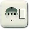 Busch-Jaeger combinatie schakelaar/wandcontactdoos randaarde Standaard SI (4310/6 EUJ-212-500) Busch-Jaeger combinatie schakelaar/wandcontactdoos randaarde Standaard SI (4310/6 EUJ-212-500)