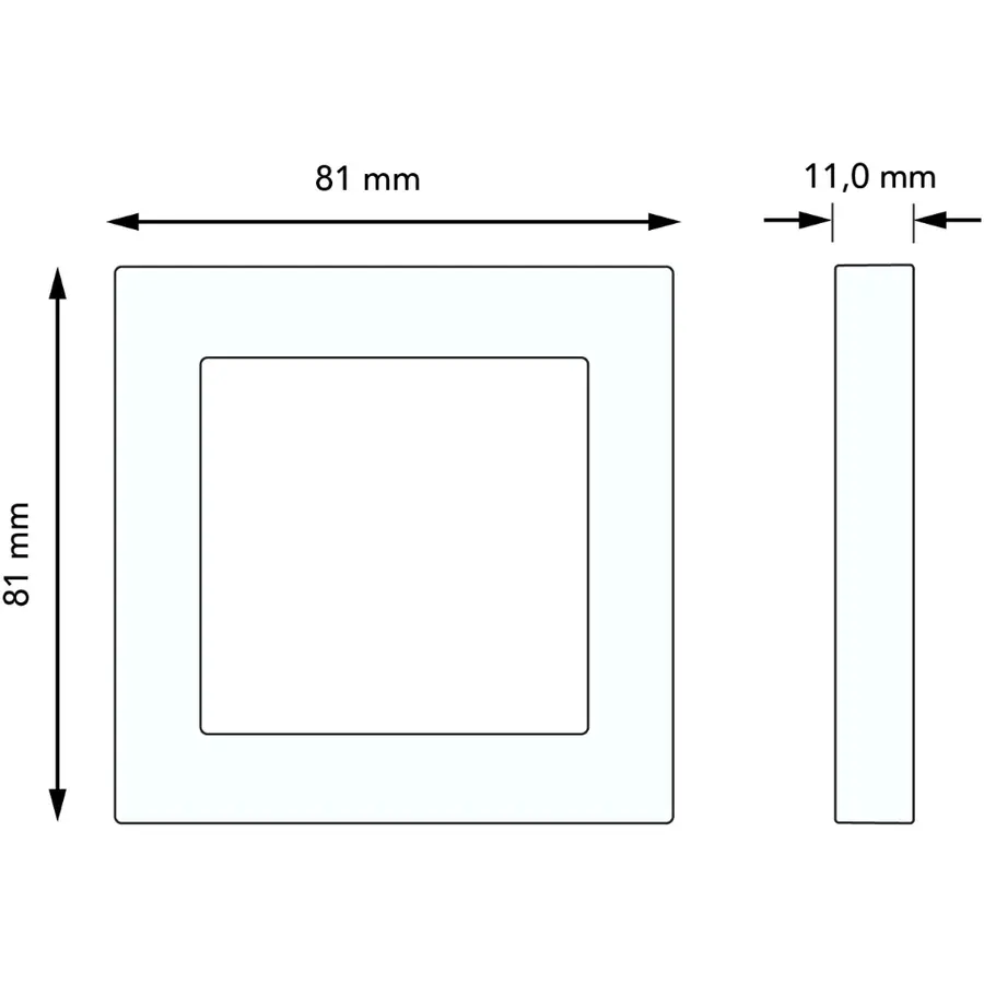 Busch-Jaeger afdekraam 1-voudig SI Linear (2511-212K-102)