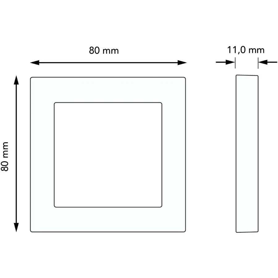 Busch-Jaeger afdekraam 1-voudig Future Linear zwart mat (1721-885K)