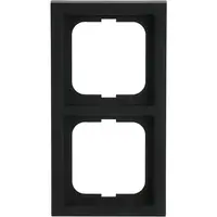 Busch-Jaeger afdekraam 2-voudig Future Linear zwart mat (1722-885K)