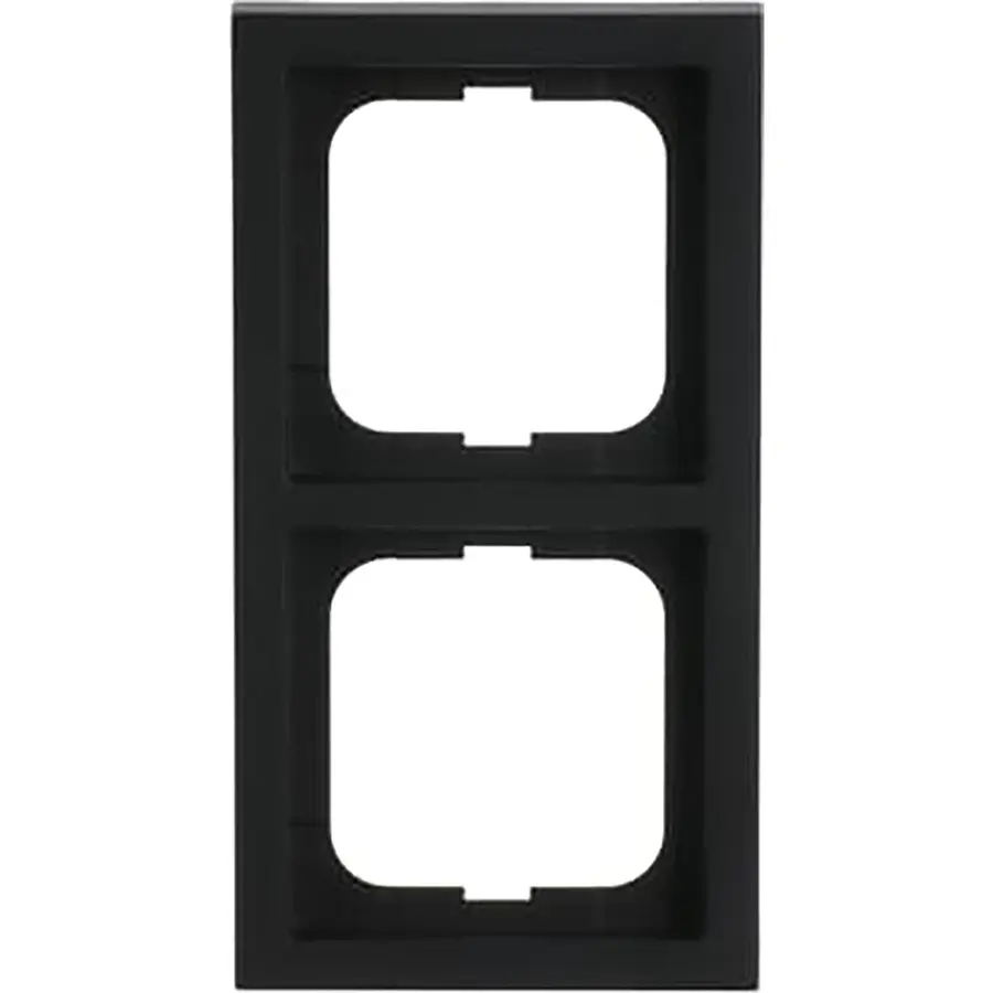 Busch-Jaeger afdekraam 2-voudig Future Linear zwart mat (1722-885K)