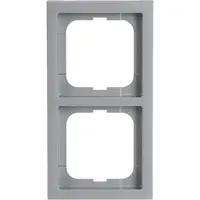 Busch-Jaeger afdekraam 2-voudig Future Linear aluzilver (1722-183K)