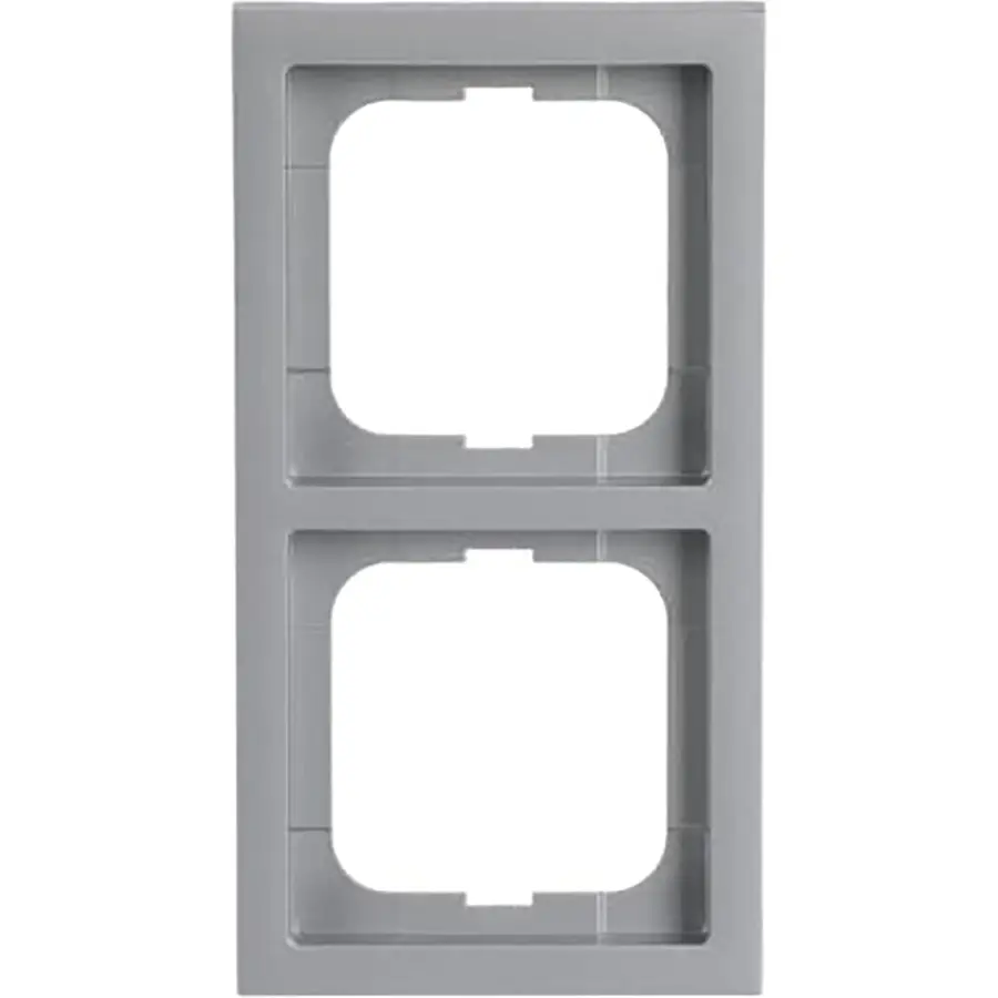 Busch-Jaeger afdekraam 2-voudig Future Linear aluzilver (1722-183K)