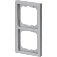 Busch-Jaeger afdekraam 2-voudig Future Linear aluzilver (1722-183K)