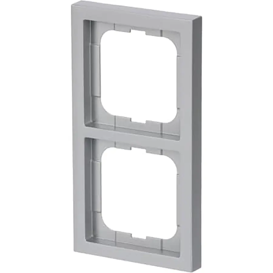 Busch-Jaeger afdekraam 2-voudig Future Linear aluzilver (1722-183K)