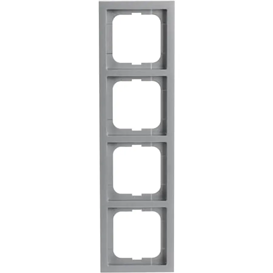 Busch-Jaeger afdekraam 4-voudig Future Linear aluzilver (1724-183K)