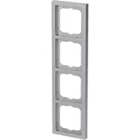 Busch-Jaeger afdekraam 4-voudig Future Linear aluzilver (1724-183K)