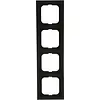 Busch-Jaeger afdekraam 4-voudig Future Linear zwart mat (1724-885K)