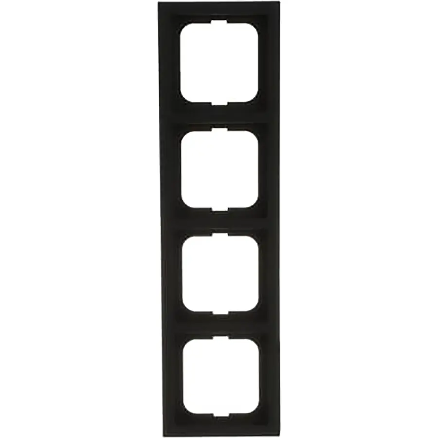 Busch-Jaeger afdekraam 4-voudig Future Linear zwart mat (1724-885K)