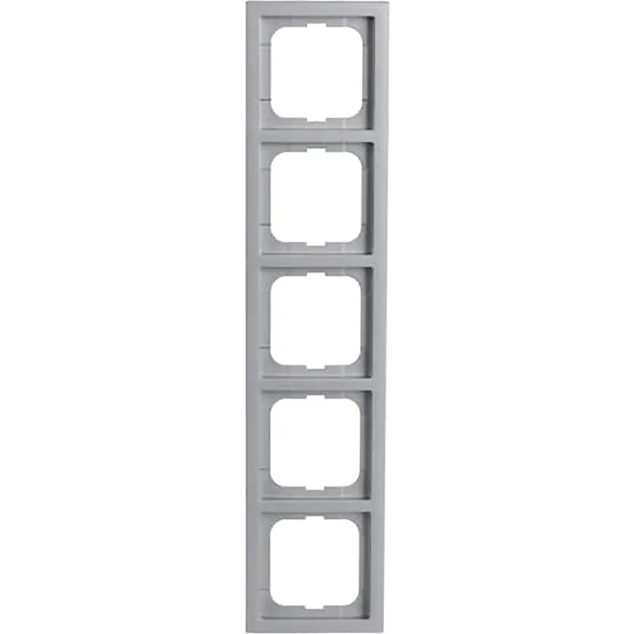 Busch-Jaeger afdekraam 5-voudig Future Linear aluzilver (1725-183K)
