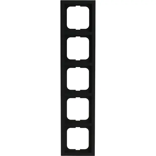 Busch-Jaeger afdekraam 5-voudig Future Linear zwart mat (1725-885K)