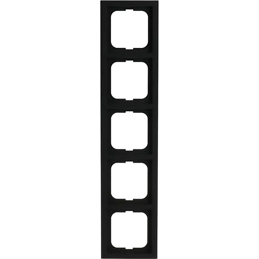 Busch-Jaeger afdekraam 5-voudig Future Linear zwart mat (1725-885K)