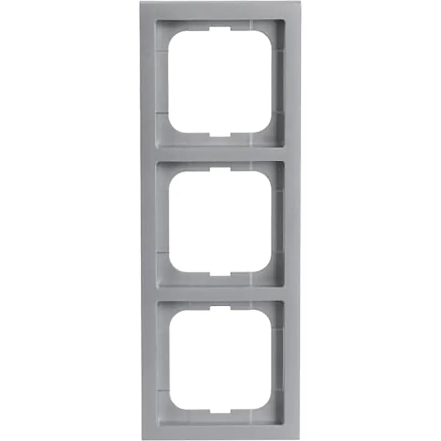 Busch-Jaeger afdekraam 3-voudig Future Linear aluzilver (1723-183K)