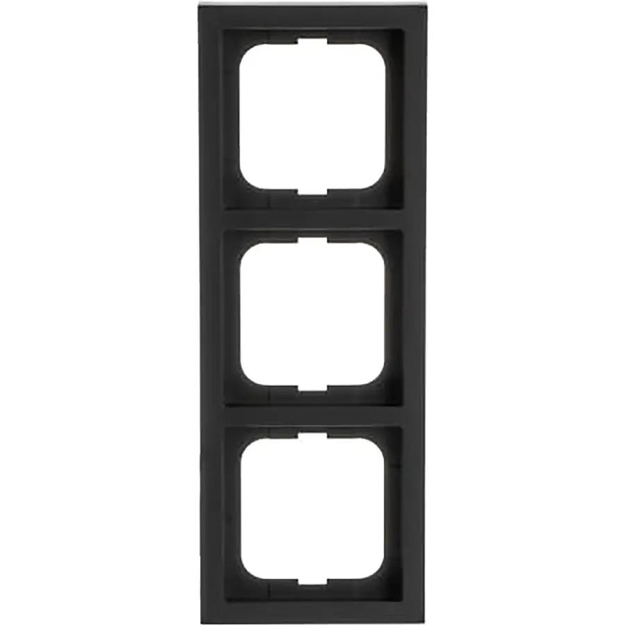 Busch-Jaeger afdekraam 3-voudig Future Linear zwart mat (1723-885K)