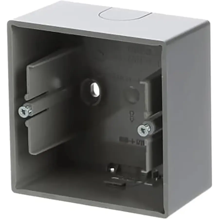 Busch-Jaeger opbouwbak 1-voudig Future Linear aluzilver (1701-83)